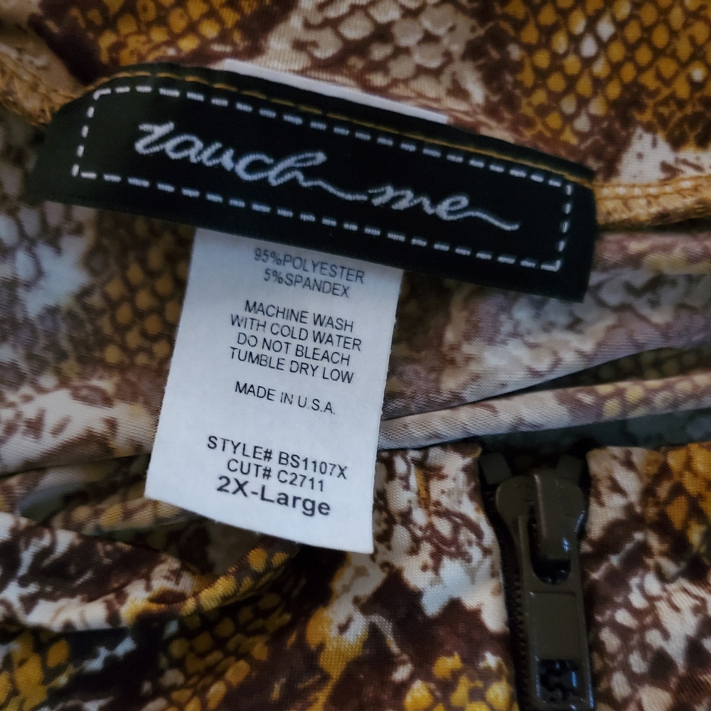 Snake Skin Pattern Bodysuit - Picture 4 of 5